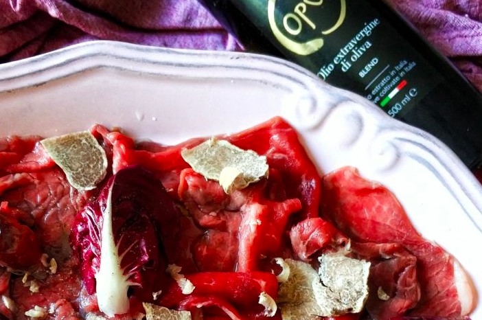 Carpaccio e Tartufo: fotografia della ricetta dall’archivio Emozioneolio