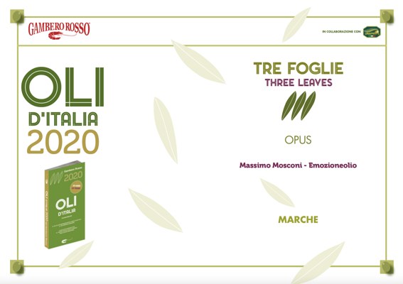 Documento originale: Oli d’Italia · Tre Foglie · Opus